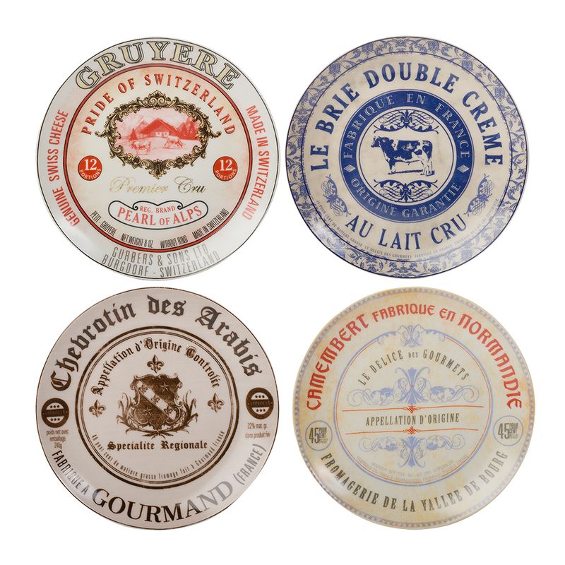CHEESE PLATES SET OF FOUR 19CM, ARTESA