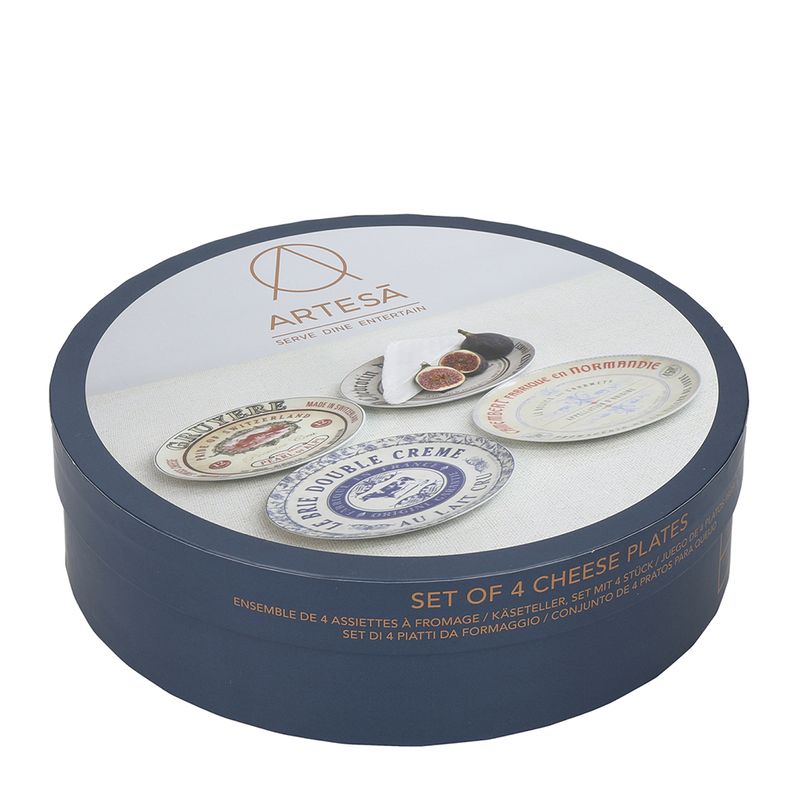 CHEESE PLATES SET OF FOUR 19CM, ARTESA