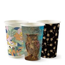 CUP ART 12OZ SINGLE WALL, BIOPAK 1000CTN