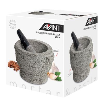 MORTAR & PESTLE 20CM ROUGH, AVANTI