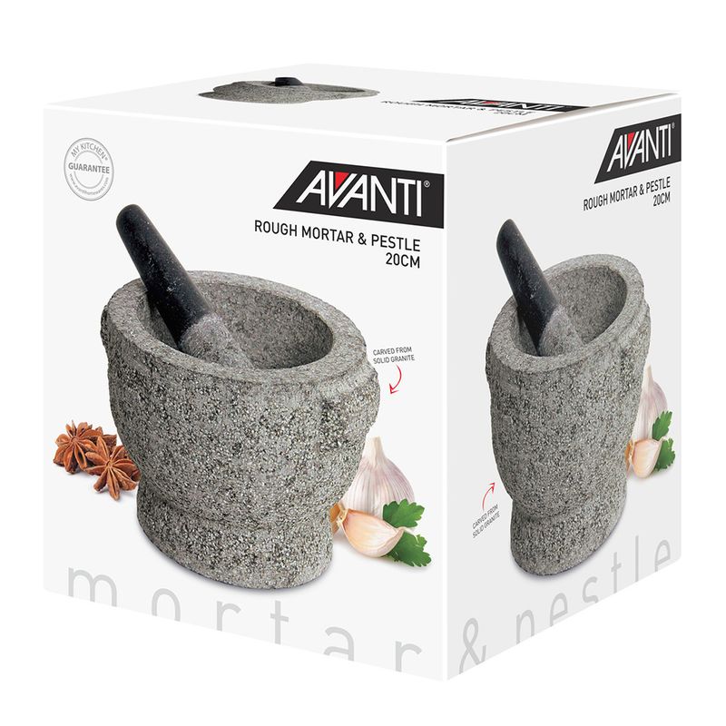 MORTAR & PESTLE 20CM ROUGH, AVANTI