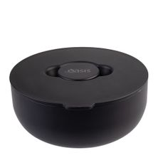 BOWL BLACK 950ML S/S INSULATED W LID OASIS