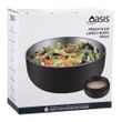 BOWL BLACK 950ML S/S INSULATED W LID OASIS