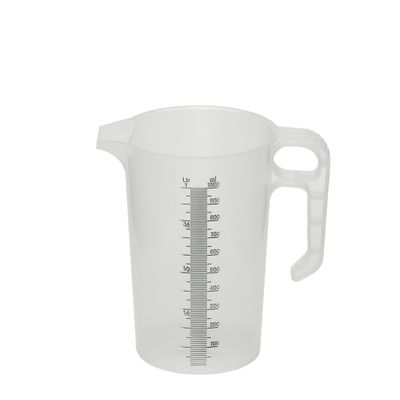 MEASURING JUG CLR SCALE 1LT POLY, POURMAXX