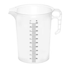 MEASURING JUG CLR SCALE 5LT POLY, POURMAXX