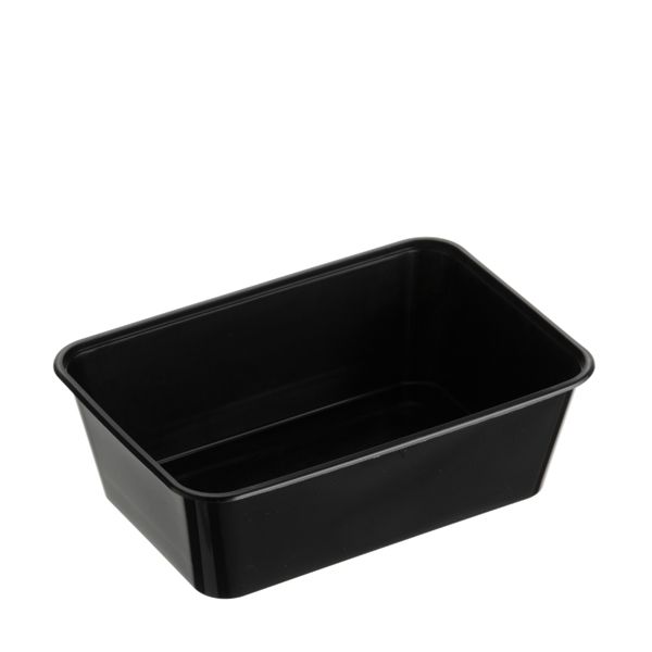 RECTANGLE CONTAINERS BLACK 750ML 500CTN