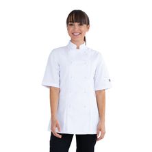 CHEF JACKET WHT S/SL WOMEN SZ8, PROCHEF