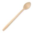 WOODEN TEASPOON TALL COATED 20CM, BIOPAK