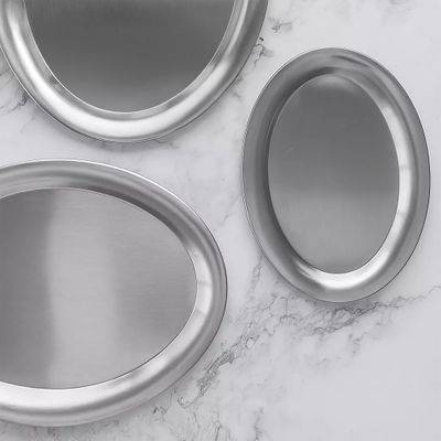 PLATTER OVAL S/S 200MM MODA SATIN