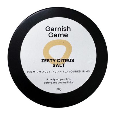 COCKTAIL SALT ZESTY CITRUS 150GM, G GAME