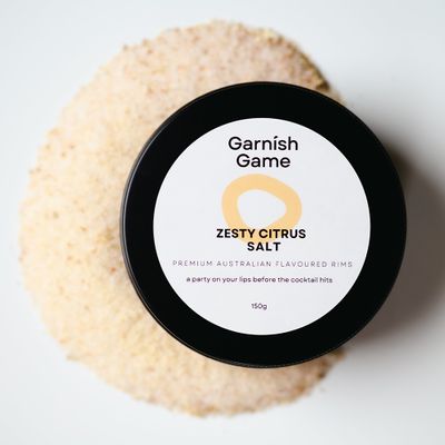 COCKTAIL SALT ZESTY CITRUS 150GM, G GAME