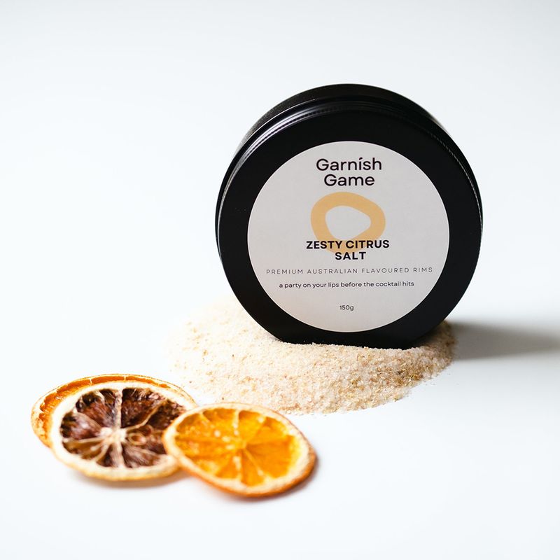 COCKTAIL SALT ZESTY CITRUS 150GM, G GAME