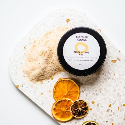 COCKTAIL SALT ZESTY CITRUS 150GM, G GAME