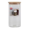 STORAGE JAR GLASS ROUND 1.5L, DECOR BAMBOO
