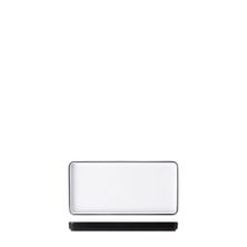 PLATTER WHT/BLK 25X12CM MELAMINE COUCOU