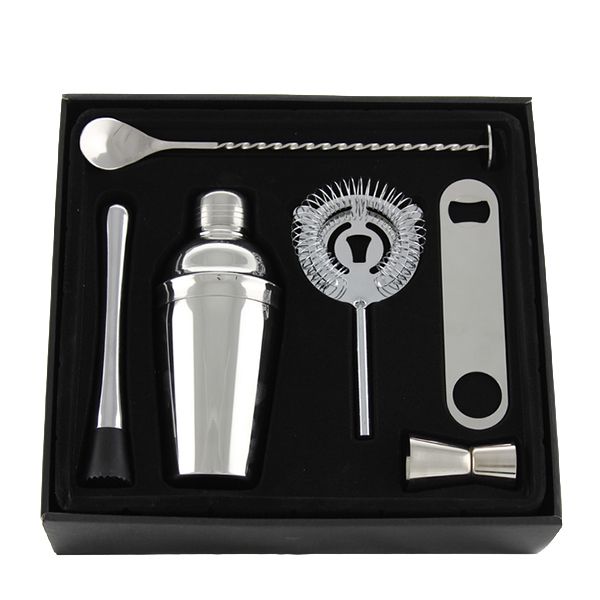 COCKTAIL SET 6PC S/STEEL, BEV-EQUIP