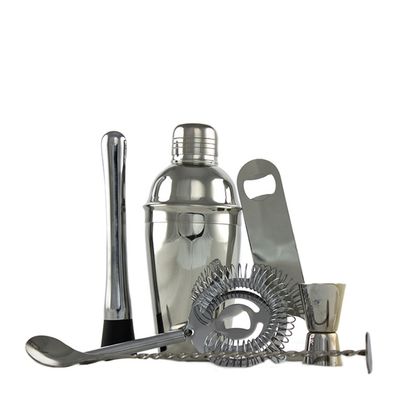 COCKTAIL SET 6PC S/STEEL, BEV-EQUIP