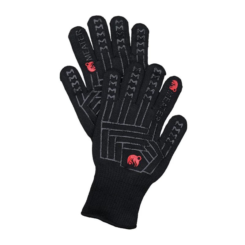 GLOVES BLACK HEAT RESISTANT, MEATER
