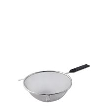 STRAINER FINE MESH W/HNDL BLACK PLASTIC 70MM