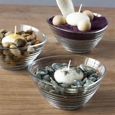 GLASS BOWL SERVING 12CM, LAV DERIN