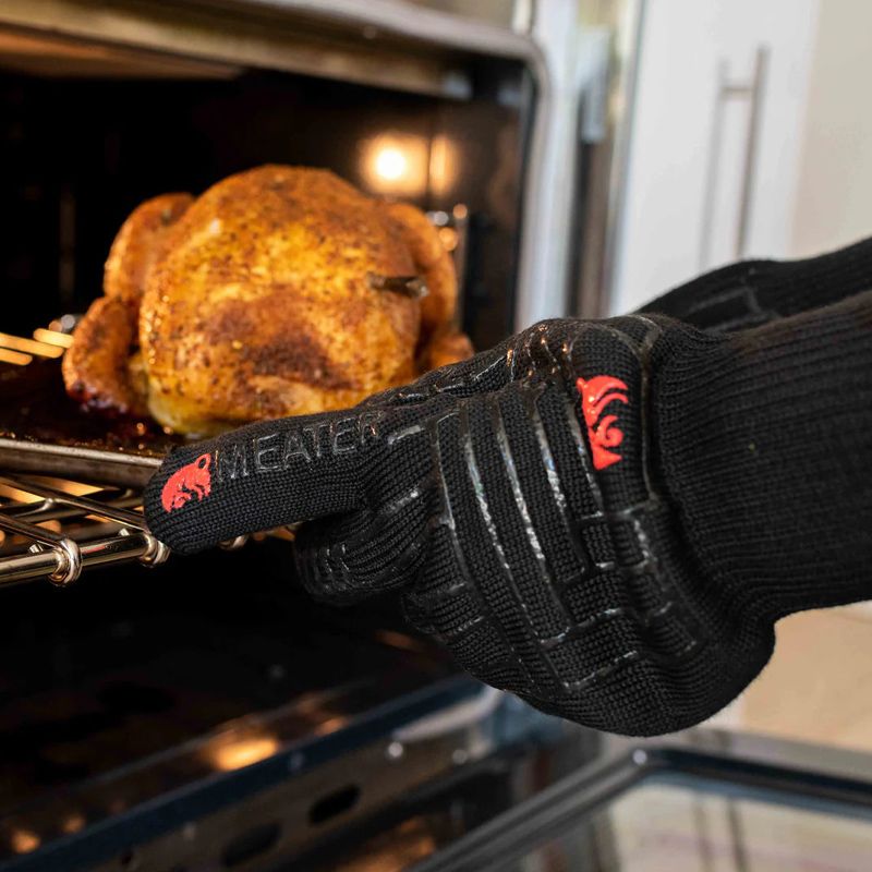 GLOVES BLACK HEAT RESISTANT, MEATER