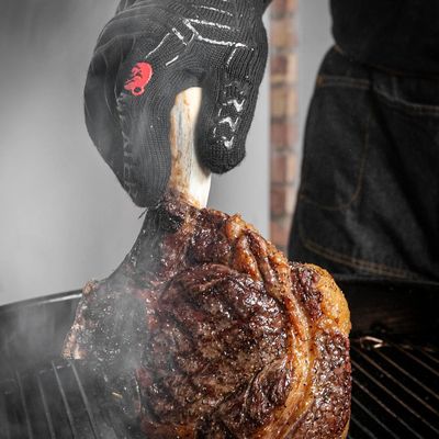 GLOVES BLACK HEAT RESISTANT, MEATER