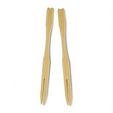 FORK 9CM WOOD, 100PCES