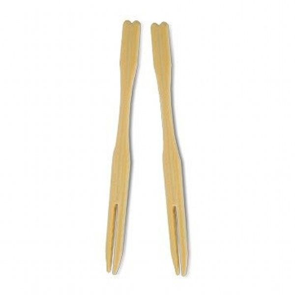 FORK 9CM WOOD, 100PCES