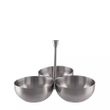 TABLE CADDY 3-COMP S/S MODA SERVING