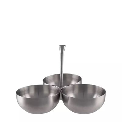 TABLE CADDY 3-COMP S/S MODA SERVING