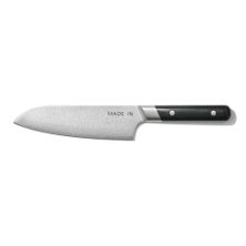 KNIFE SANTOKU 15MM DAMASCUS TRUFFLE BLACK MADE IN