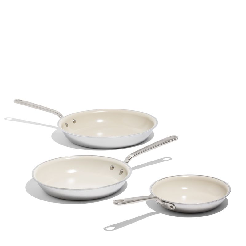 FRYPAN SET 3PCE CERAMICLAD MADE IN