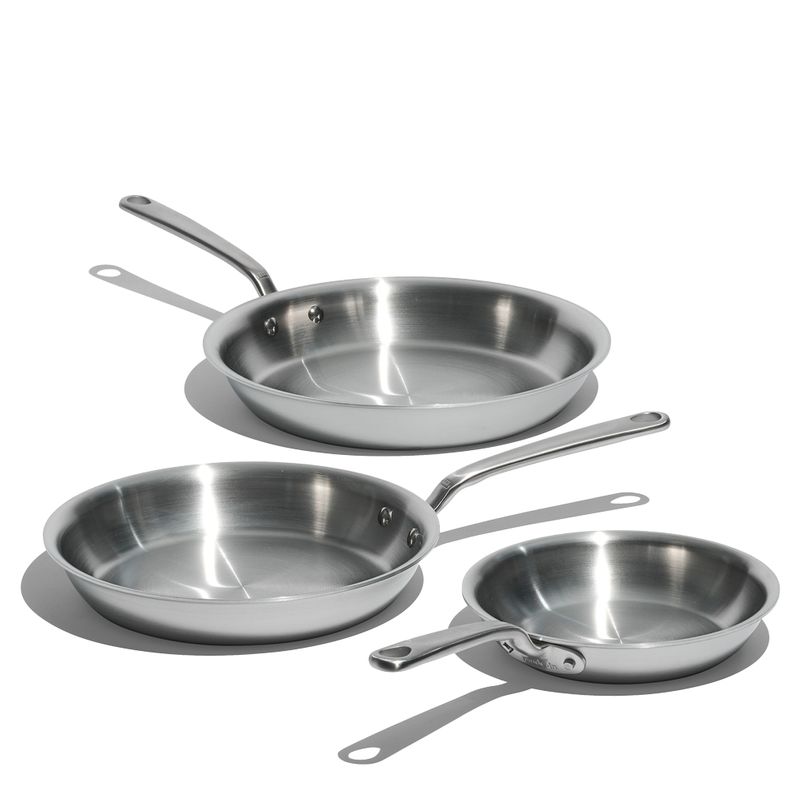 FRYPAN SET 3PCE S/S MADE IN