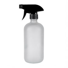 SPRAY BOTTLE 500ML GLASS W/BLK TRIGGER
