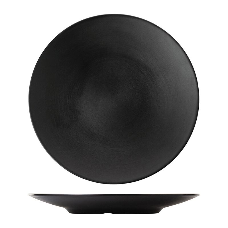PLATE BLK/BLK 30CM MELAMINE COUCOU