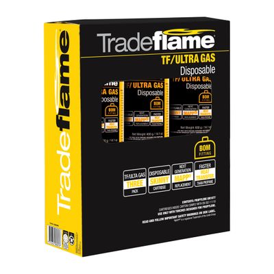 ULTRAGAS CANNISTER 3X400G PACK, TRADE FLAME
