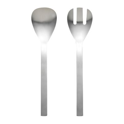 SALAD SERVERS BRUSHED SS SET-2, FORGE