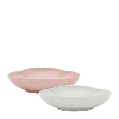 BOWL OVAL SET-2 BIRCH/PINK 12/16CM, BLOOM
