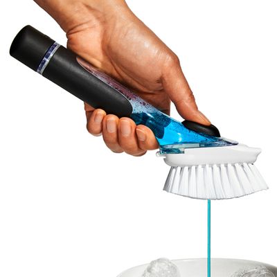 BRUSH SOAP DISPENSING DISH, OXO