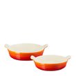 ROUND DISH SET 20&24CM VOLCANIC, LE CREUSET