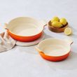 ROUND DISH SET 20&24CM VOLCANIC, LE CREUSET