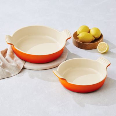 ROUND DISH SET 20&24CM VOLCANIC, LE CREUSET