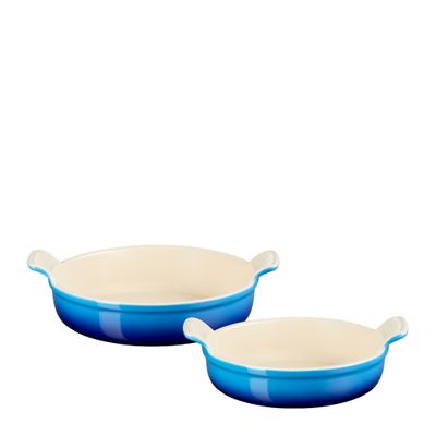 ROUND DISH SET 20&24CM AZURE LE CREUSET
