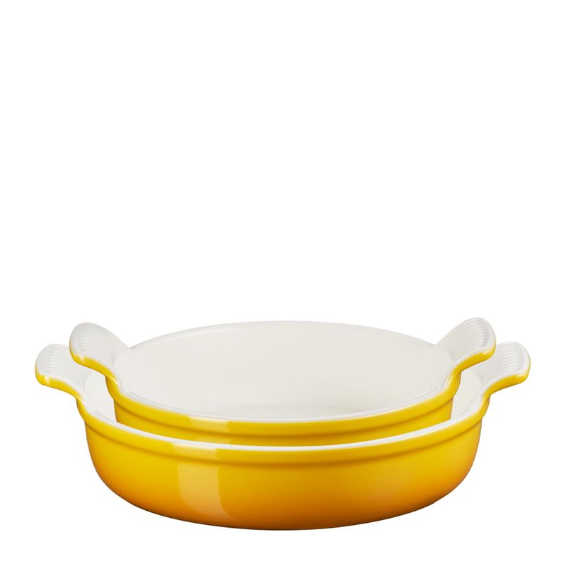 ROUND DISH SET 20&24CM NECTAR, LE CREUSET