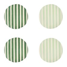 SIDE PLATES SET-4 BAMBOO MIXED GREEN 20.8CM, D&W