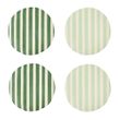 PLATES SET-4 BAMBOO MIXED GREEN 27.6CM, D&W