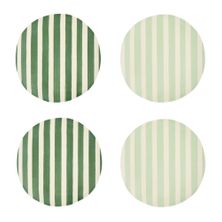 PLATES SET-4 BAMBOO MIXED GREEN 27.6CM, D&W
