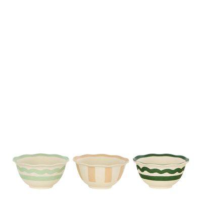 CONDIMENT BOWL SET-3 BAMBOO MIXED 12CM, D&W