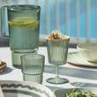 TUMBLER 400ML SET-4 GREEN RPET, D&W