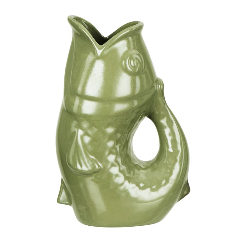 JUG FISH GREEN 24X14.8CM, HYDRA